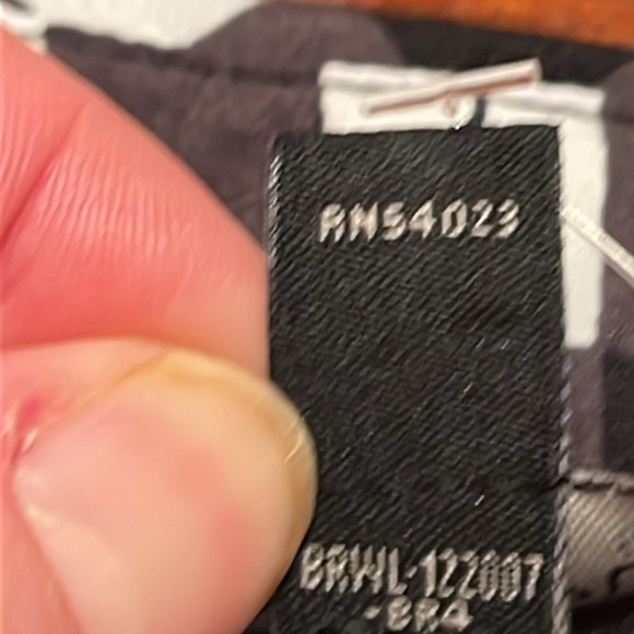 Banana Republic off shoulder black white check top size small - Picture 5 of 11